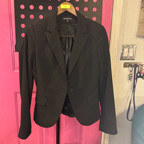 Express- Women's blazer. Black. - Picture 2 of 3
